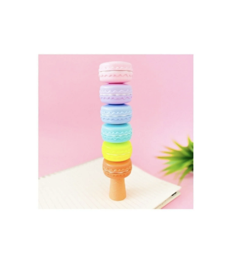 Makaron Fosforlu Kalem 6 Renk