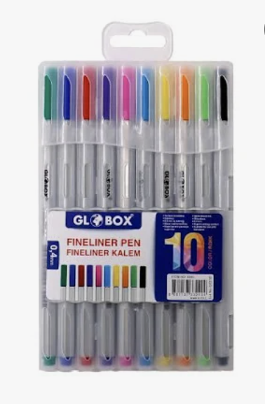 Globox Fineliner Kalem 10 Lu PP Kutu