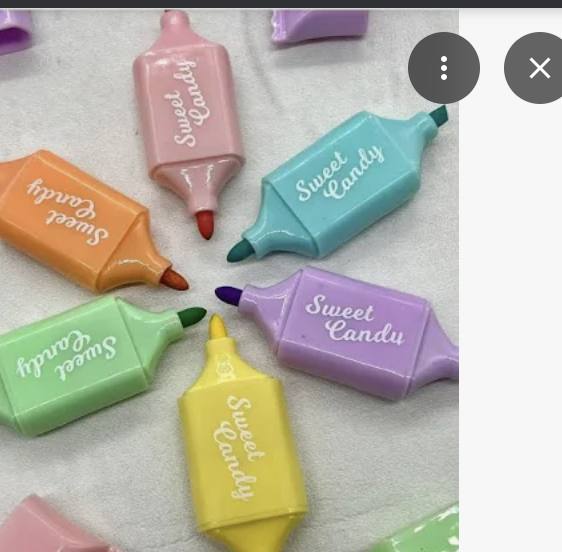 Kagit Gemi Dukkan Sweet Candy cift Uclu cantali 6'li Marker Kalem Set 