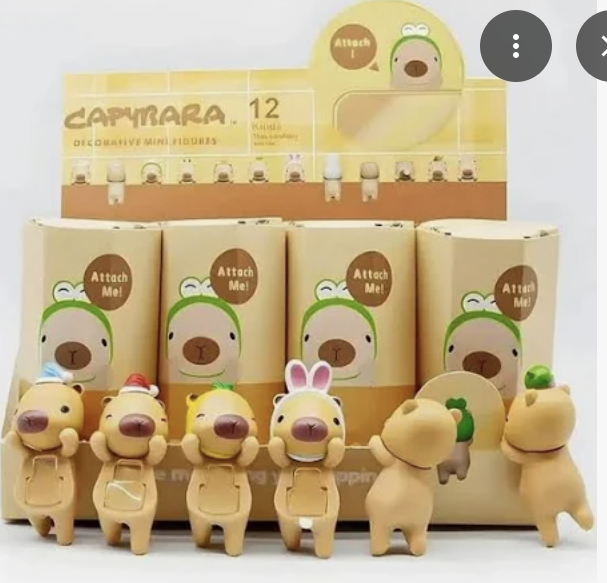 Sonny Angel Hippers Telefon veya Bilgisayar Dekoratif Capybara 12 ADET