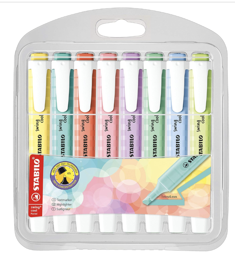 STABILO swing cool Pastel 8'lı Paket