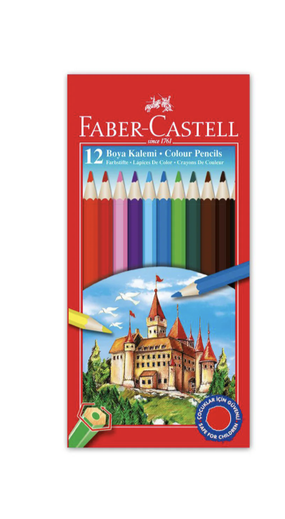 FABER CASTEL KURU BOYA 12 RENK