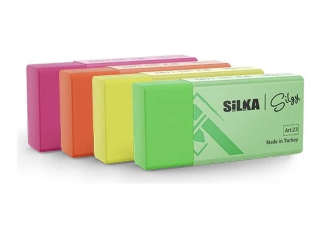 Silka Art3 Neon Orta Boy Silgi 2 ADET
