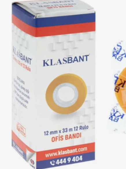 Klasbant 12x33 Büro Bandı 12'li