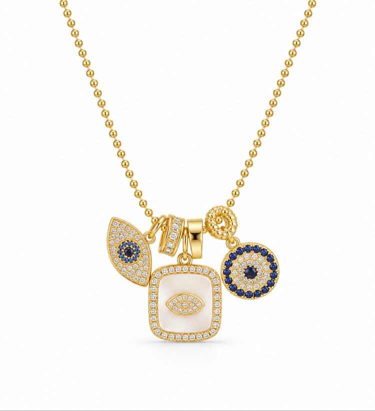Gold şans kolye