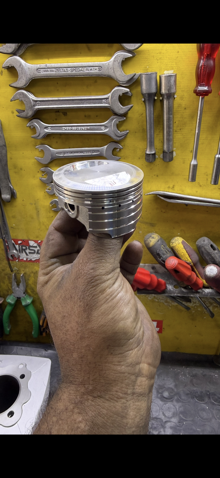 Özel yapım 65,5 çift sekman piston