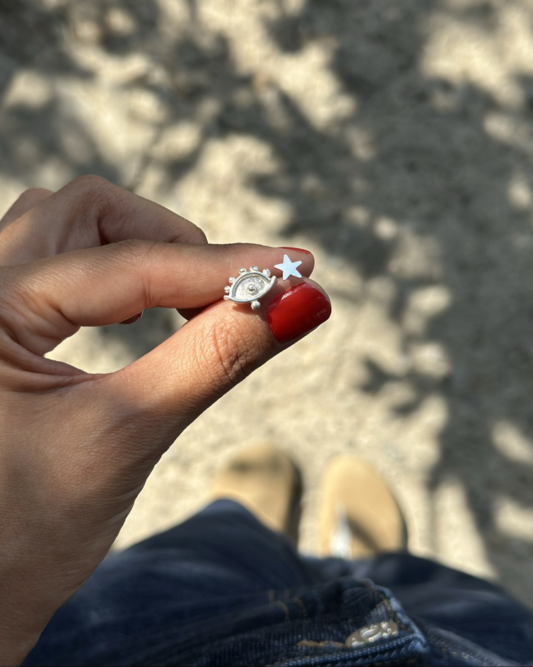 Mini Evileye ve Yıldız Küpe