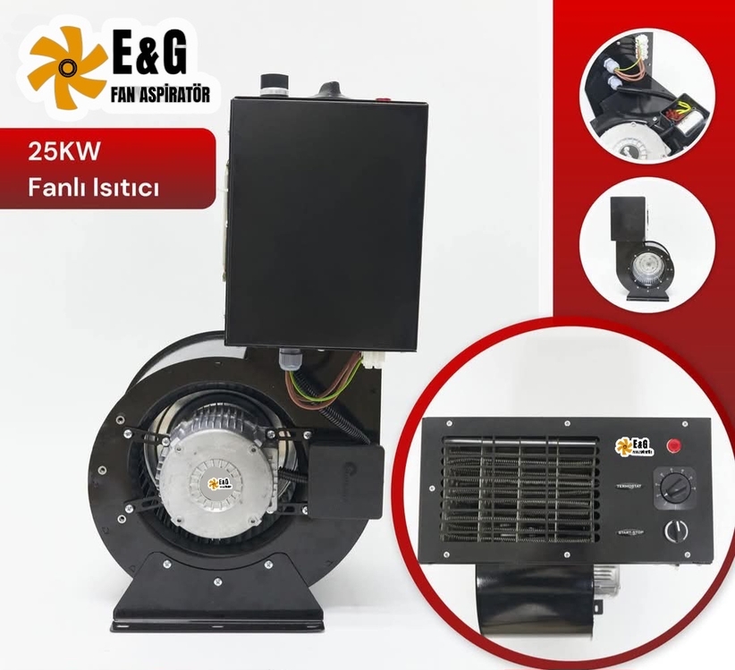 25 kW SANAYİ FANLI  ISITICI 