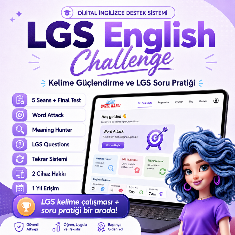 LGS English Challenge | Dijital İngilizce Destek Sistemi