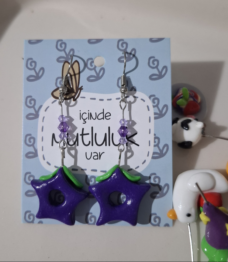 Stardew Valley Yıldız Kaydı Küpe