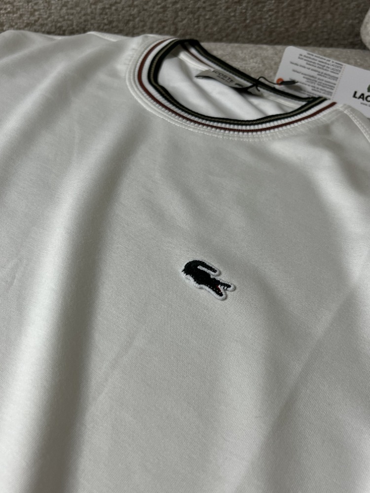 •İTHAL• Lacoste Premium Beyaz Basic T-shirt