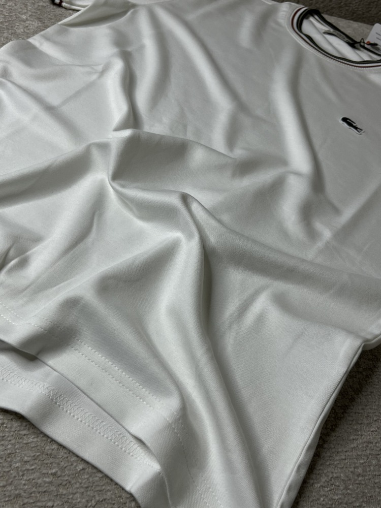 •İTHAL• Lacoste Premium Beyaz Basic T-shirt