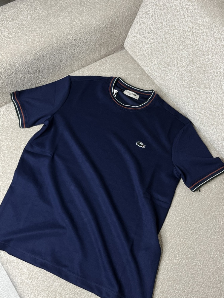 •İTHAL• Lacoste Premium Lacivert Basic T-shirt