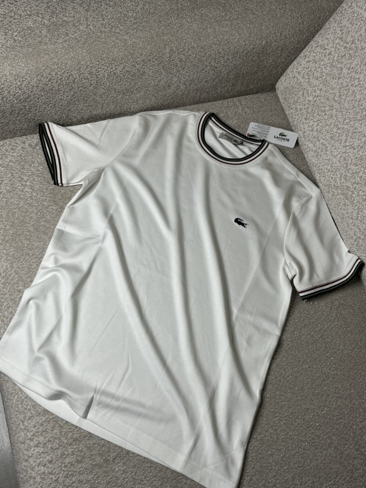 •İTHAL• Lacoste Premium Beyaz Basic T-shirt