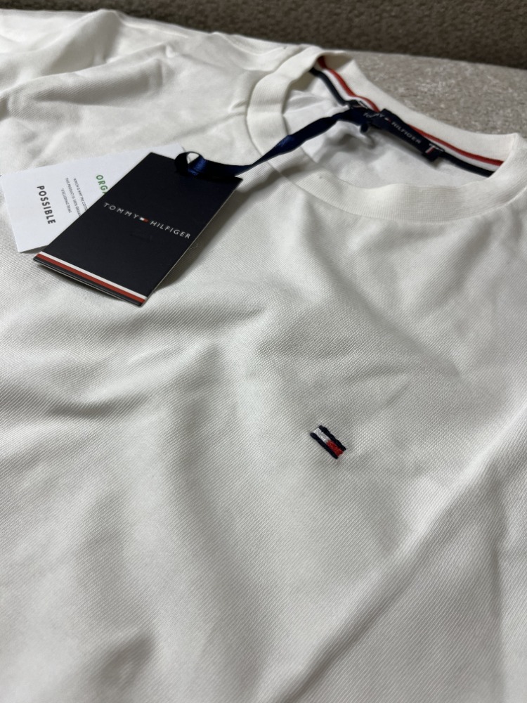 Tommy Hilfiger Beyaz Basic T-shirt