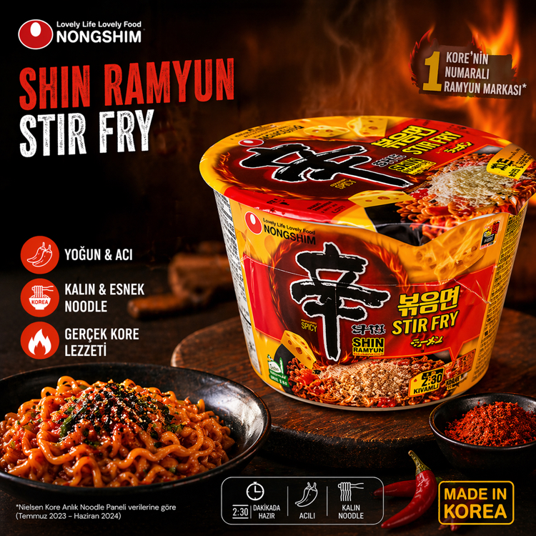 Stir fry kase ramen