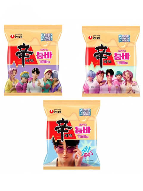 Nongshim stir fry Toomba K-pop demon hunter (özel seri) 