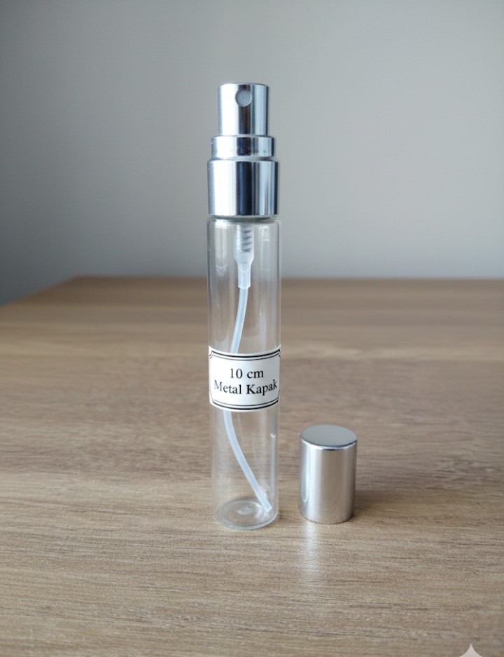 PARFÜM ŞİŞELERİ 5 ADET 10 ML LİK CAM METALKAPAKLI