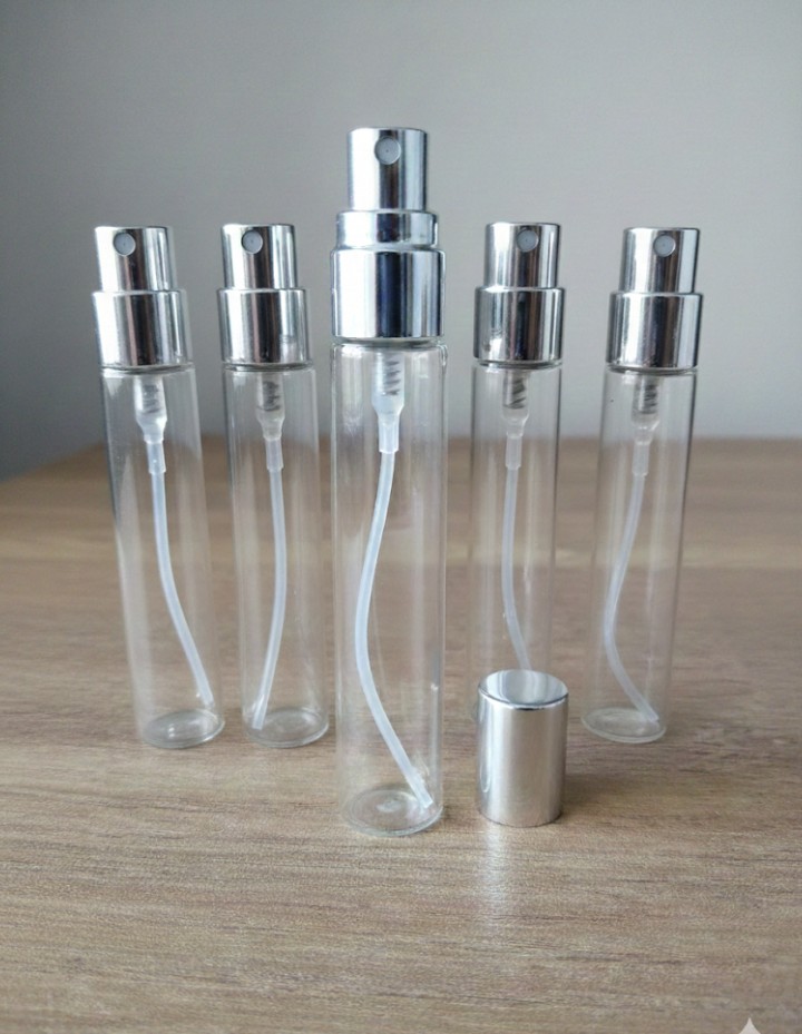 PARFÜM ŞİŞELERİ 5 ADET 10 ML LİK CAM METALKAPAKLI