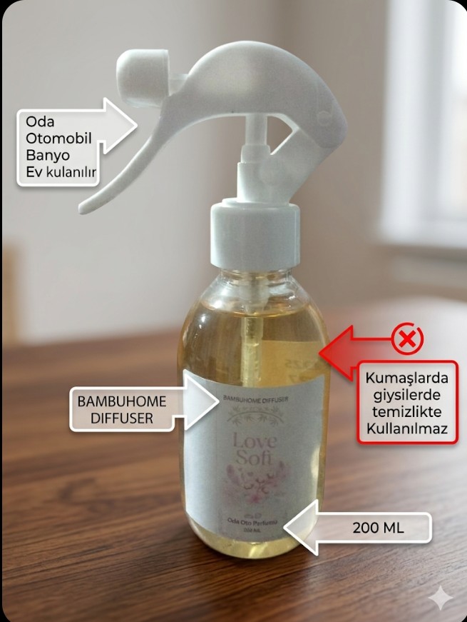 Oda  Oto Ev Kokusu  Love Soft 200 ML PUDRALI KOKU