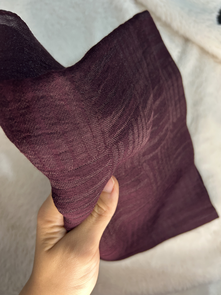 LÜKS KALİTE KİBRİT DESEN KOYU BORDO VE MÜRDÜM 