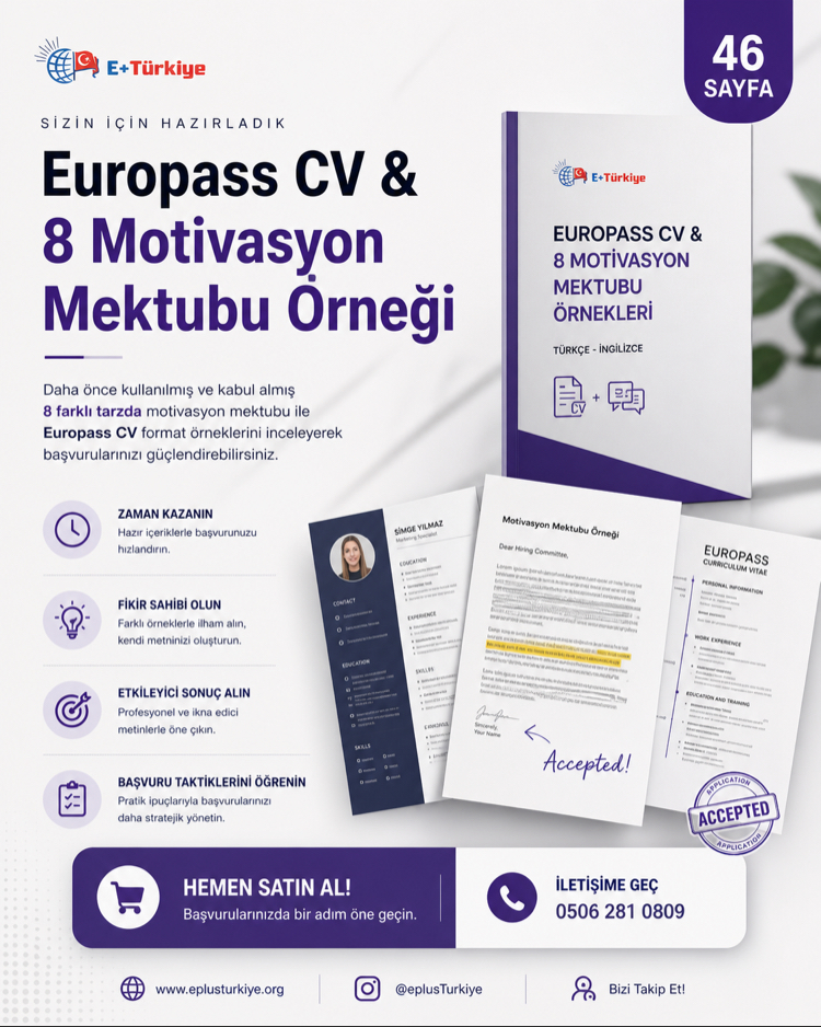 Europass CV & 8 Motivasyon Mektubu Örnekleri