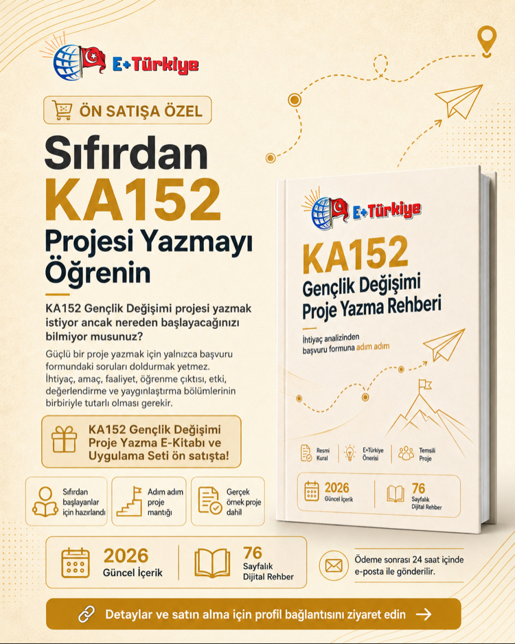 KA152 Gençlik Değişimi Proje Yazma E-Kitabı