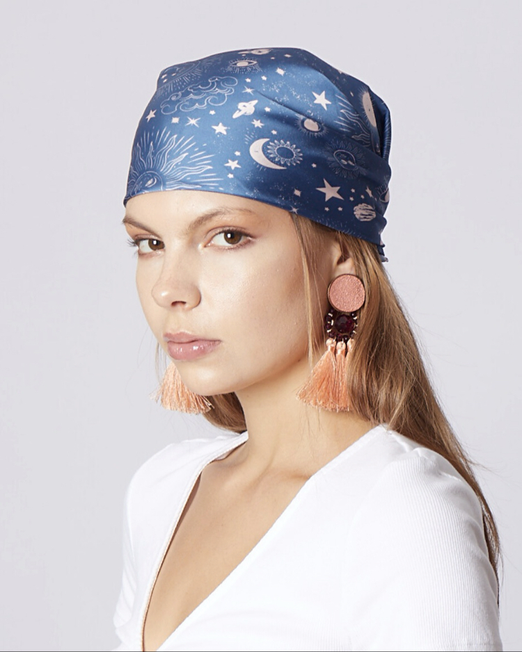 Eclipse Blue Maxi Bandana