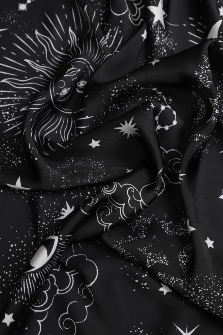Eclipse Black Maxi Bandana