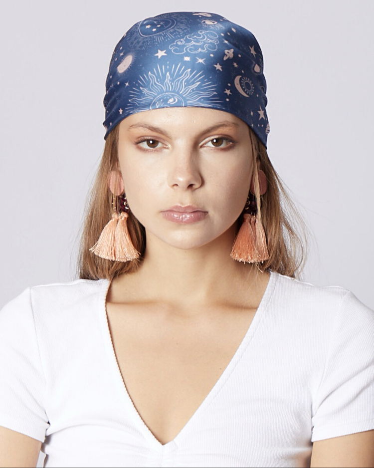 Eclipse Blue Maxi Bandana