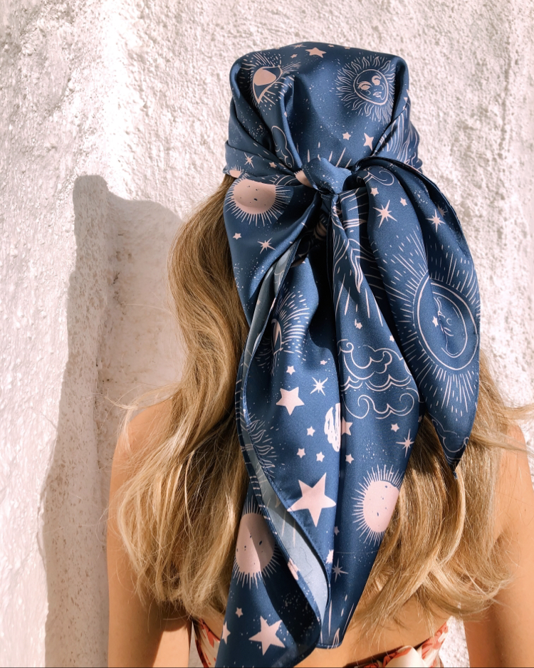 Eclipse Blue Maxi Bandana
