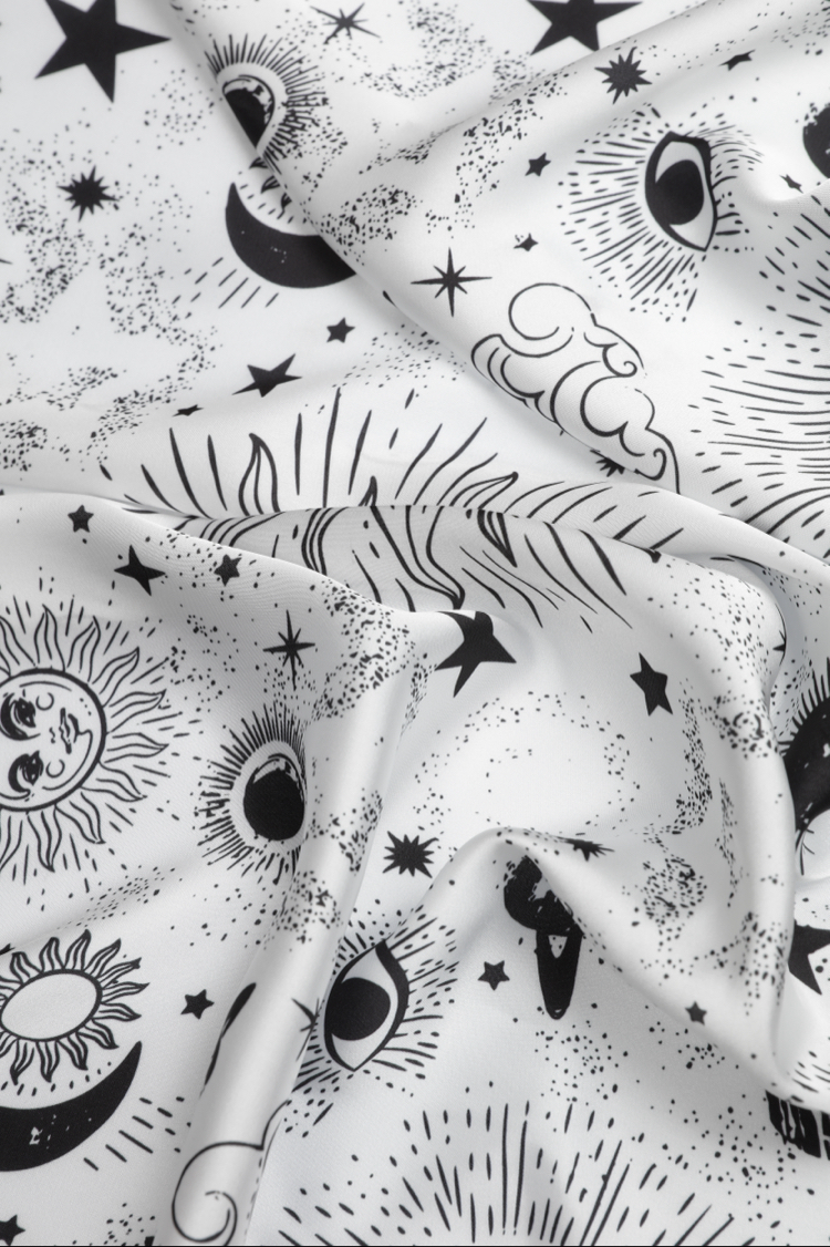 Eclipse White Maxi Bandana