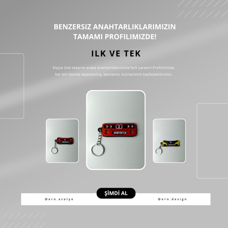 Kişiye Özel Plaka Anahtarlık / Araba Hediyesi / BMW E30 Anahtarlık