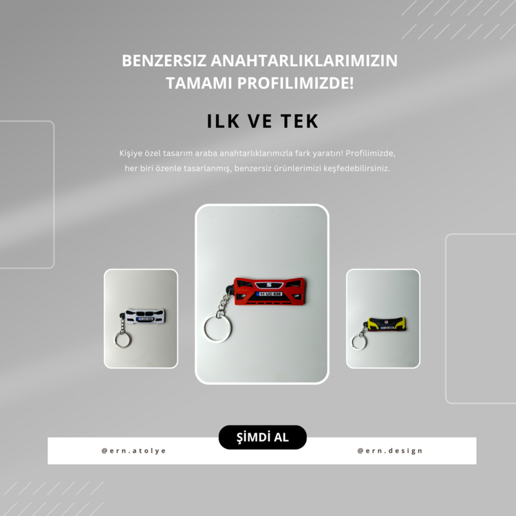 Kişiye Özel Plaka Anahtarlık / Araba Hediyesi / Seat Leon Anahtarlık