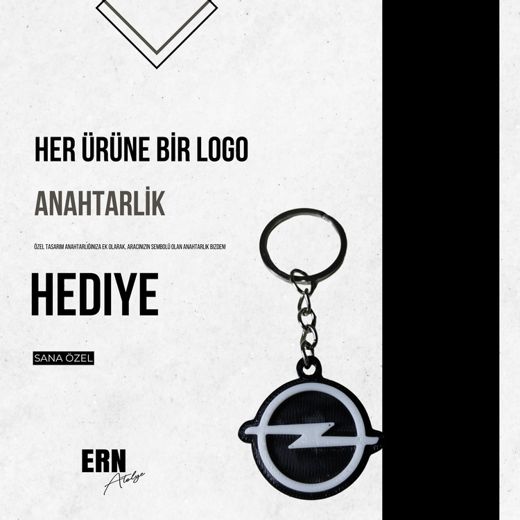 Kişiye Özel Plaka Anahtarlık / Araba Hediyesi / Opel Anahtarlık