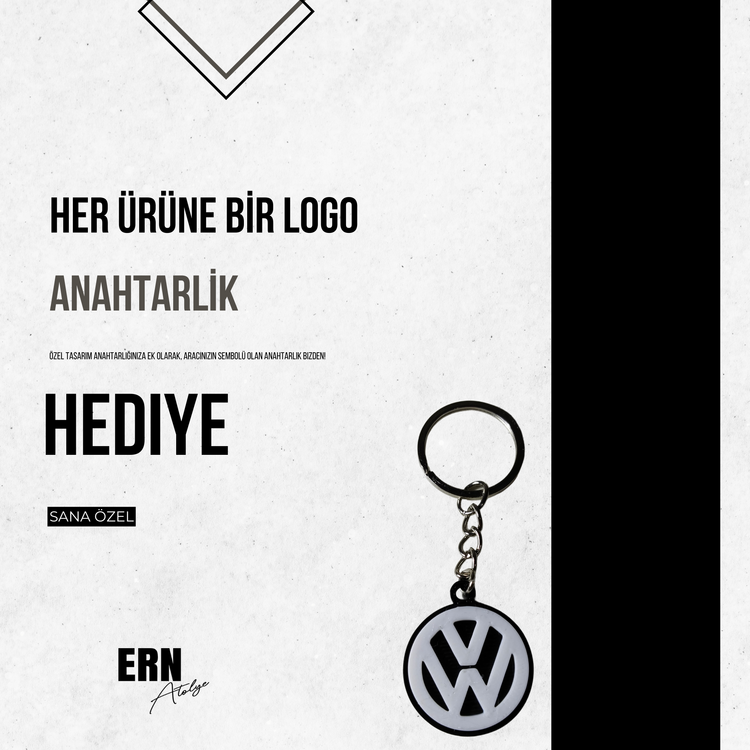 Kişiye Özel Plaka Anahtarlık / Araba Hediyesi / Volkswagen Scirocco Anahtarlık