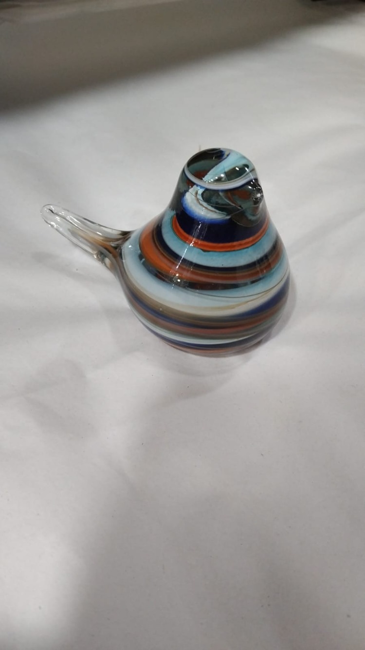 C200318122025 Cam Kuş Yükseklik 8,5CM UZUNLUK KUYRUK DAHİL 10CM