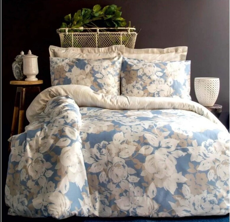 ISS-MAM-003268 İssimo Deco Rose 210TC (83 Tel) Pamuk Saten Çift Kişilik Nevresim Takım 1 Adet