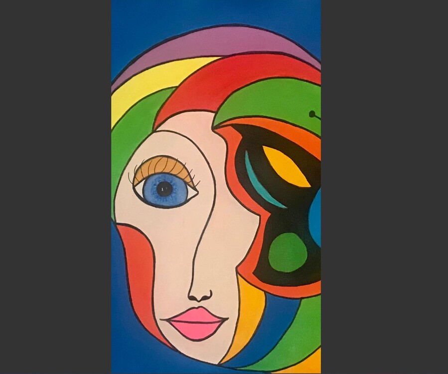 15861910 Ruh Eşleri Tuval Üzerine Akrilik 60x80cm Art İspanya Eser Tablo