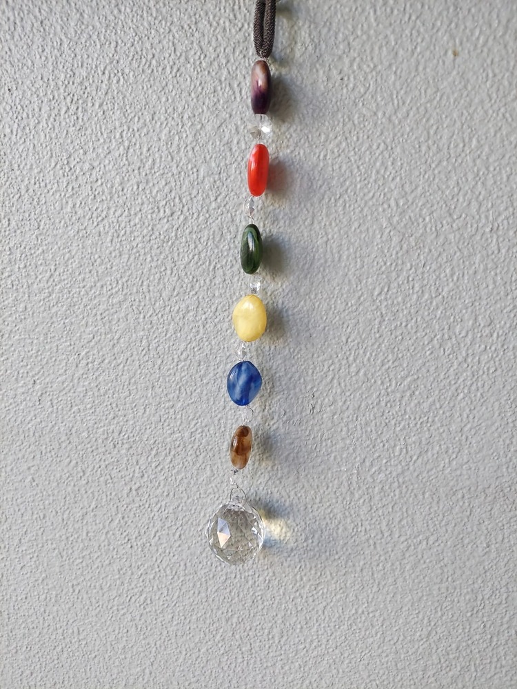 D5091 SunCatcher Yaklaşık 40cm El Yapım Kadın Sevgi Rainbow Happiness Asılabilir 1 Adet
