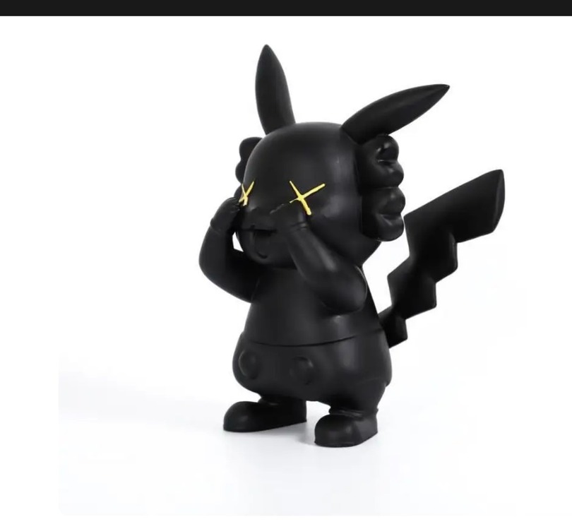 1PX-0668B Pikachu Black Decor 20x18x32cm Modern Komik Karikatür 1 Adet