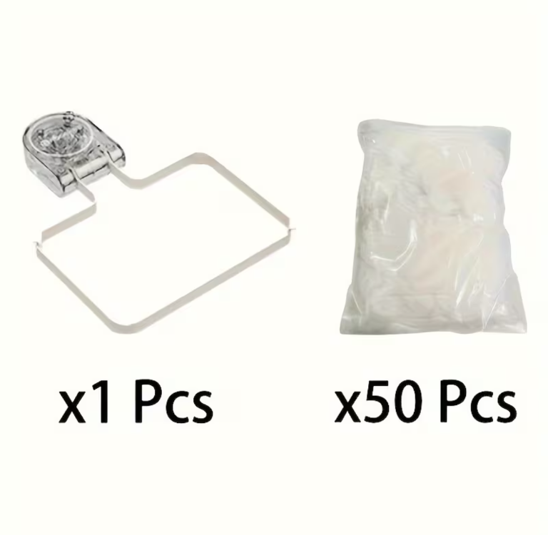 MK255302 1 beyaz filtre + 50 filtre şeridi Güçlü Emişli Mutfak Lavabo Süzgeci