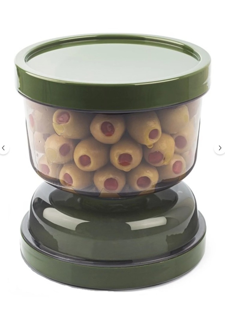 A697356639 Kum Saati Zeytin Turşu Kabı Süzgeçli Saklama Kabı Mutfak