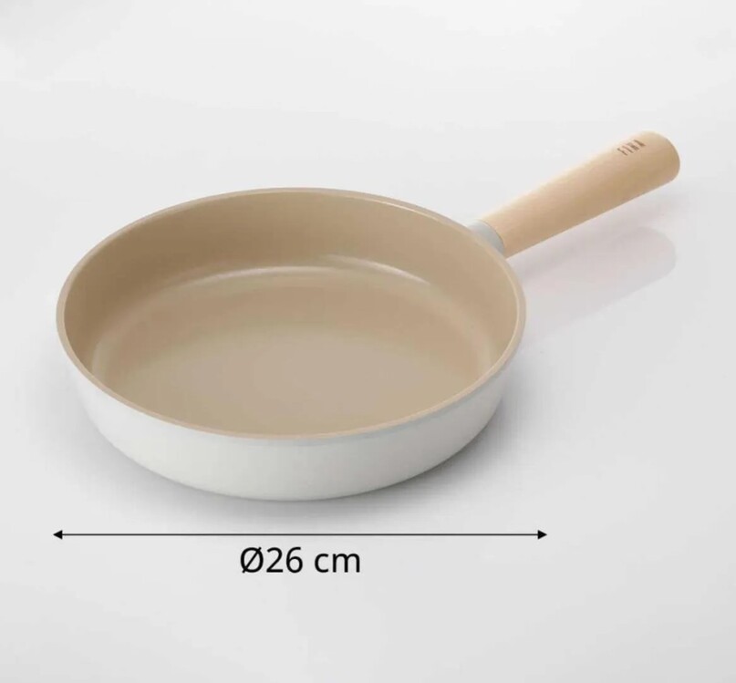 D-NEOF126 Neoflam Fika Alüminyum Döküm Tava 26cm, Bej