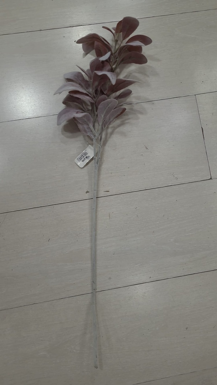 B33-2105 Yapay Çiçek Kuzu Kulağı Lamb's Ear Spray Flocked 28inch Brown 1 Adet