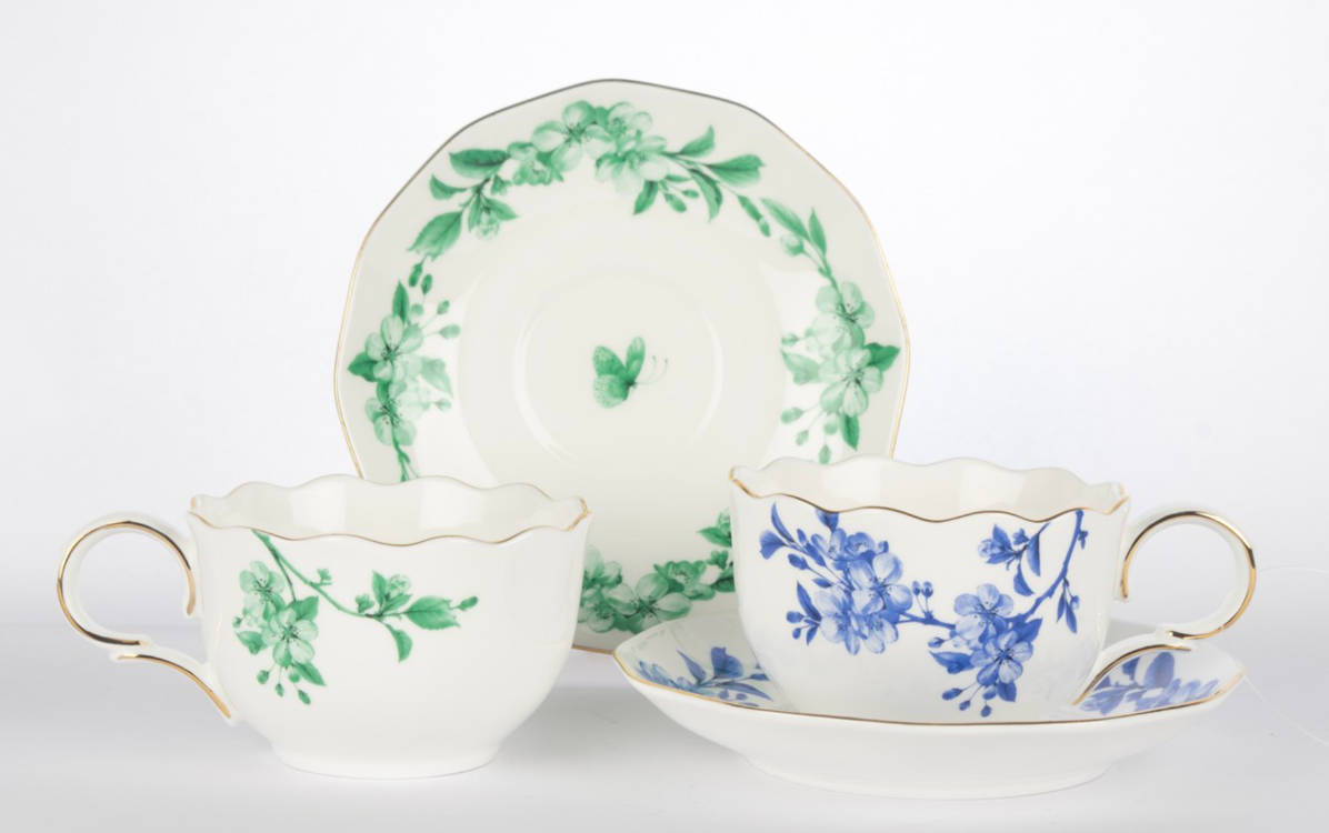 P367.117860 Leaf Elegance 2li Çay Fincan seti 220cc Butik Mutfak
