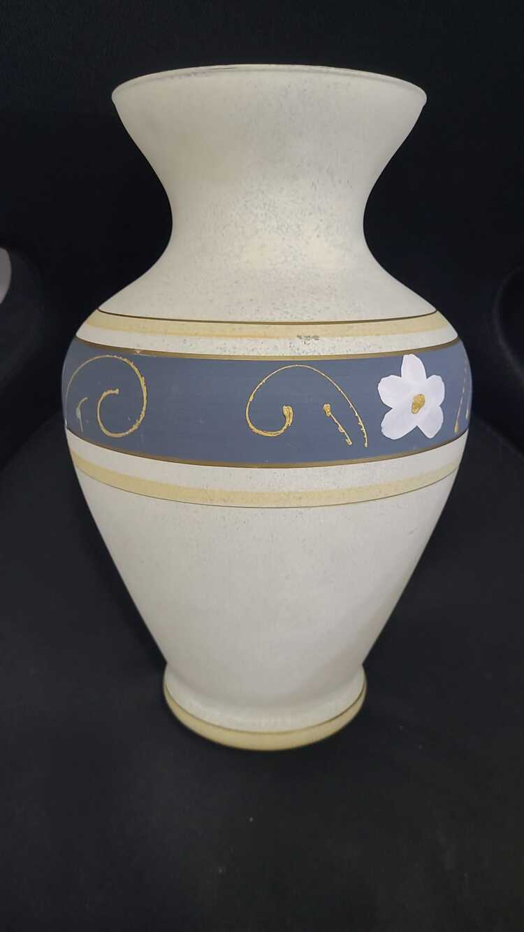 C193418092025 Cam İtalyan El Yapım Vazo Büyük 33cm 1 Adet