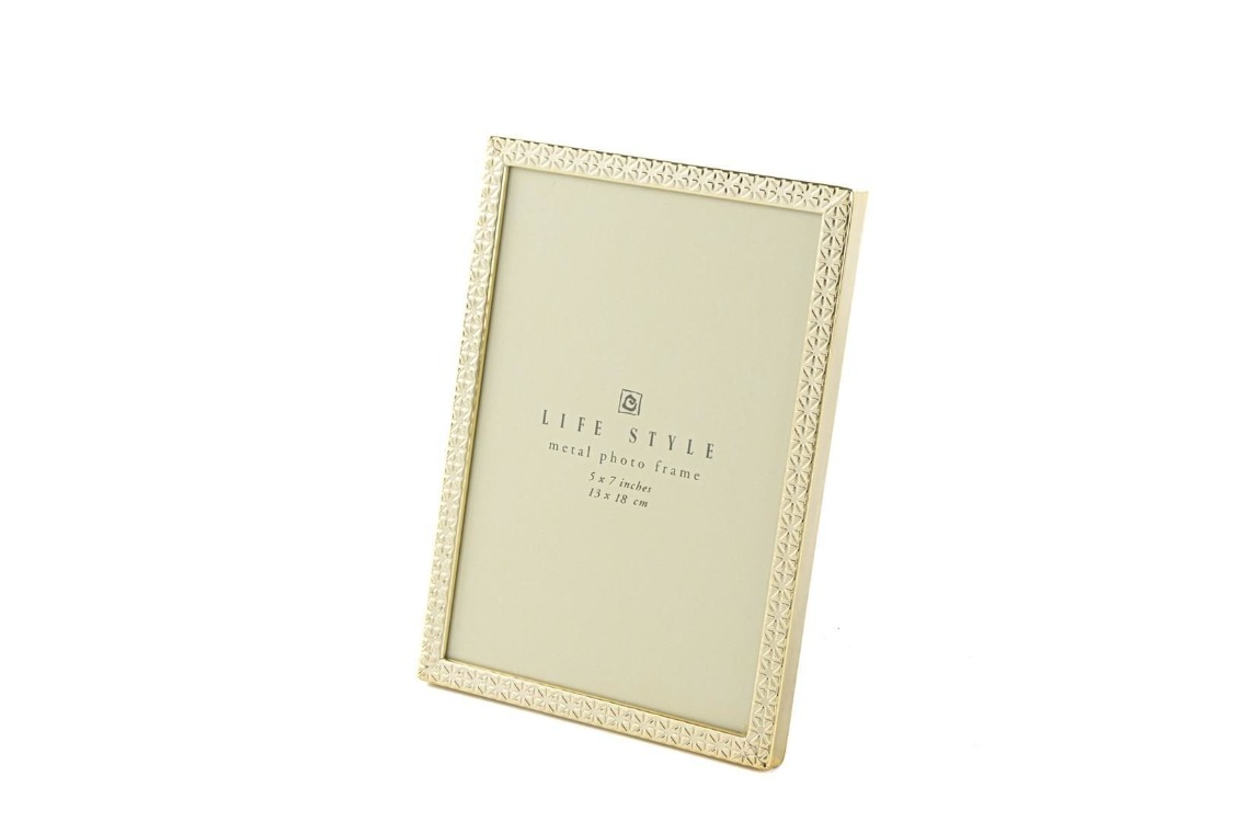 P158.391140 Gold Metal Çerçeve 13x18cm DEKORATİF HEDİYELİK