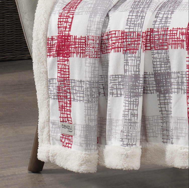DC20Y30183146_002 Bella Kırmızı Wellsoft Battaniye 170 x 200 Throw / Blanket
