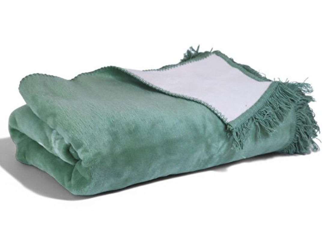 BGH8681126438254 home Çintemani Yeşil Çift Kişilik Battaniye 200 x 220 cm ev yaşam